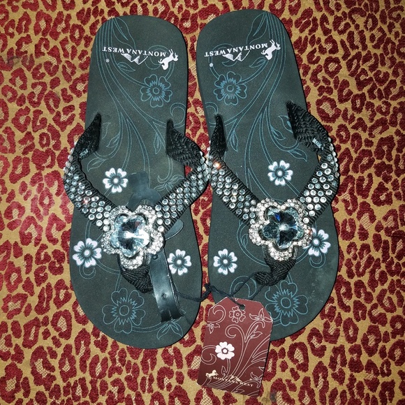 blingy flip flops